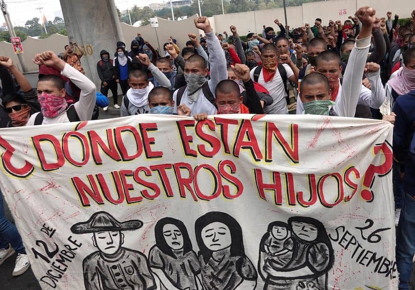 Ayotzinapa protest
