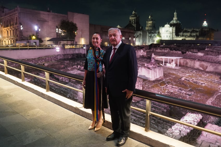 Claudia Sheinbaum and AMLO