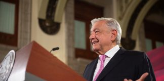 AMLO at a morning press conference