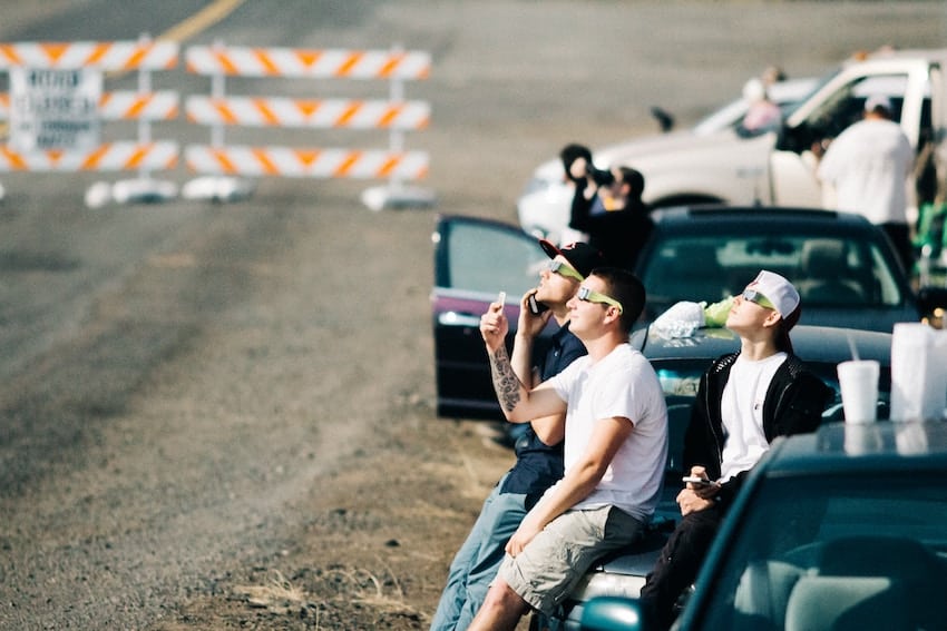 Eclipse watchers