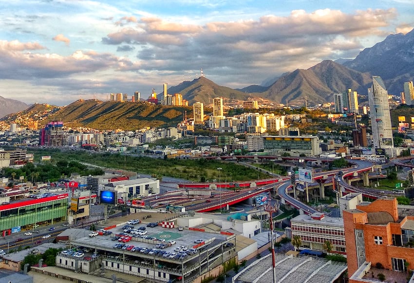 Una vista de la ciudad de Monterrey