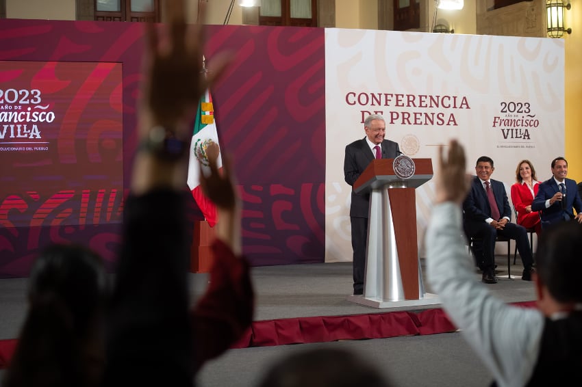 AMLO at morning press conference