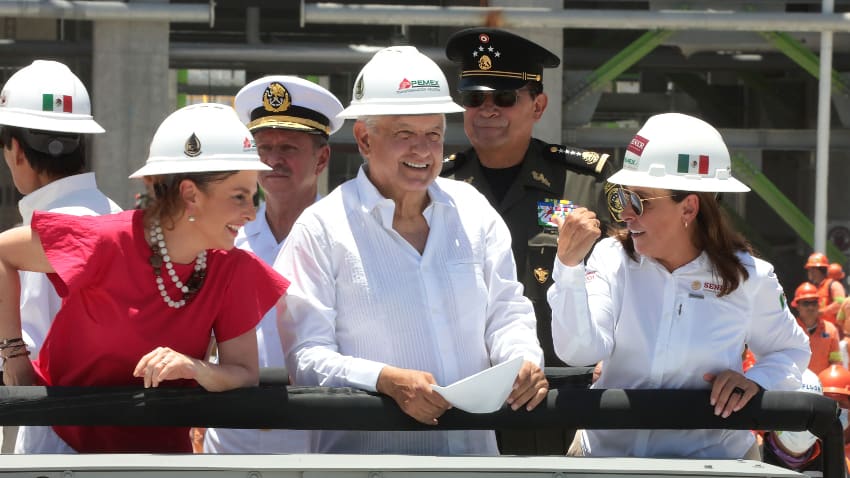 AMLO with Rocío Nahle