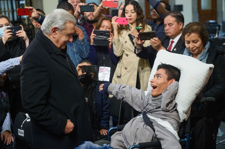 AMLO with Daniel Haro Robles