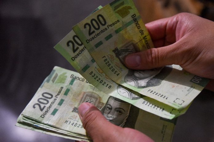 Mexican peso bills