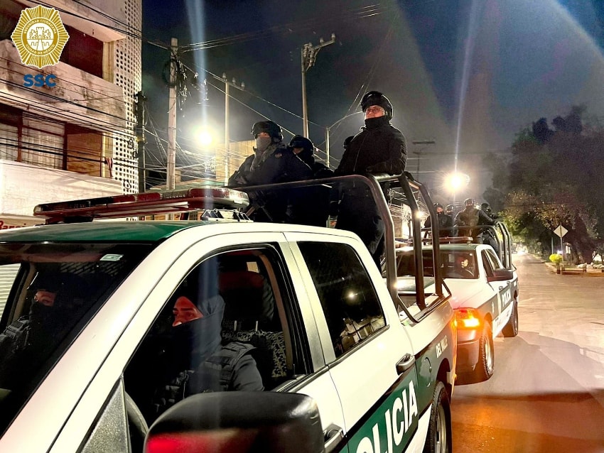 Mexico City police operation in January
