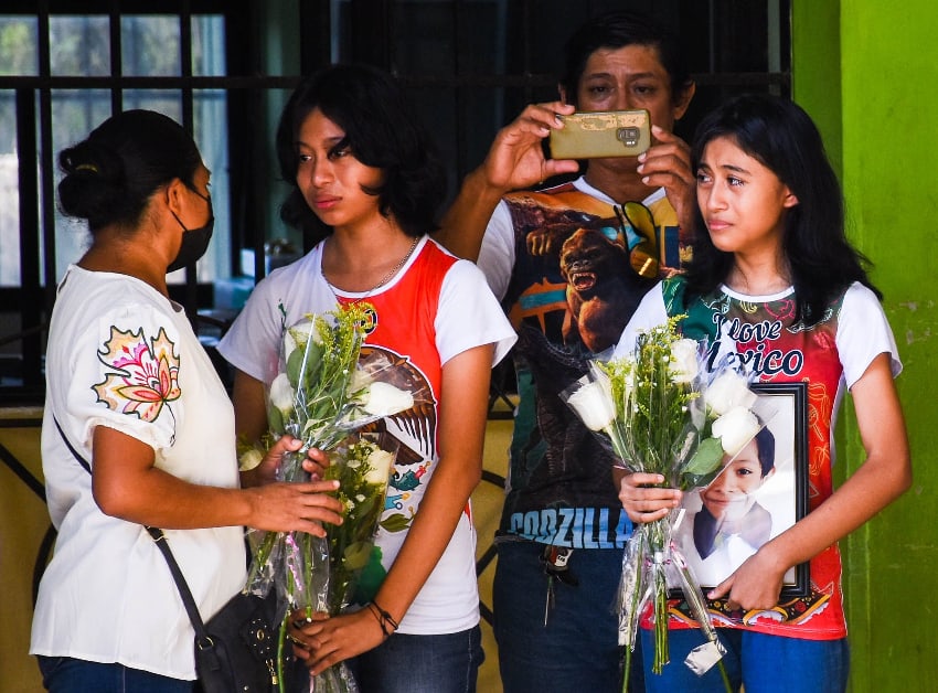 Children at a school in Campeche