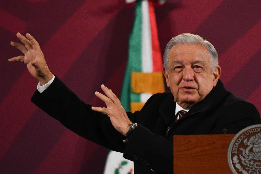 AMLO at the Thursday press conference