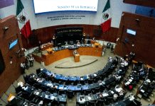 The Mexican Senate chambers