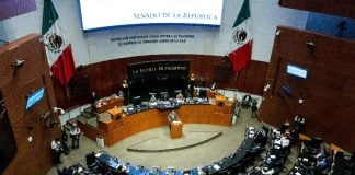 The Mexican Senate chambers