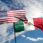 U.S. and Mexico flags