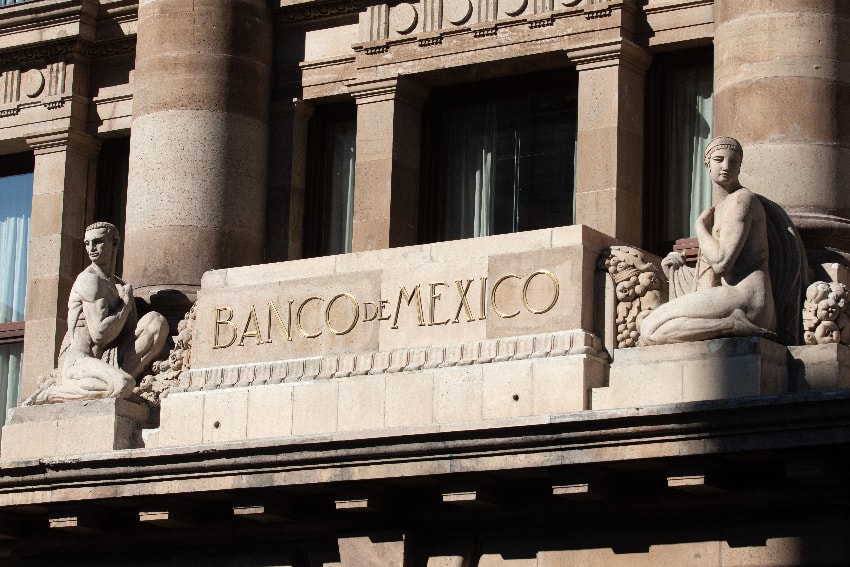 Facade of the Bank of Mexico