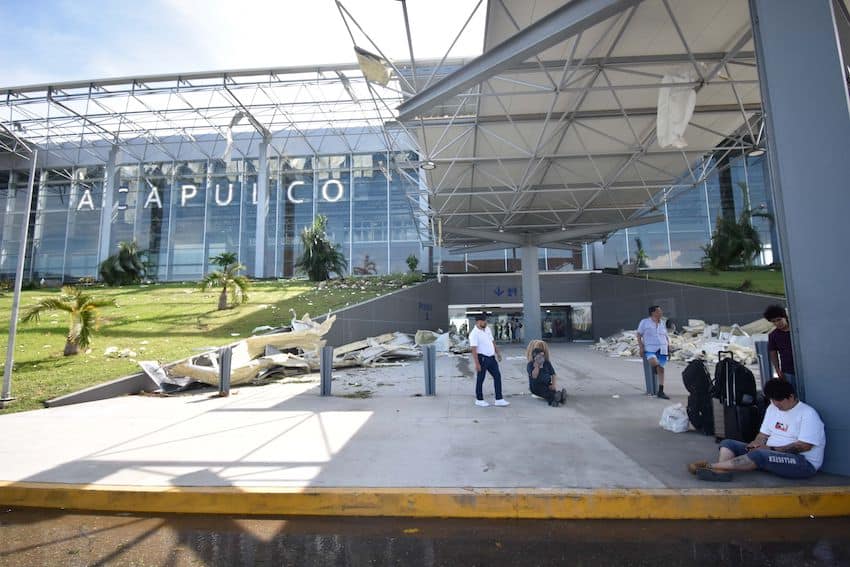 acapulco airport hurricane damage