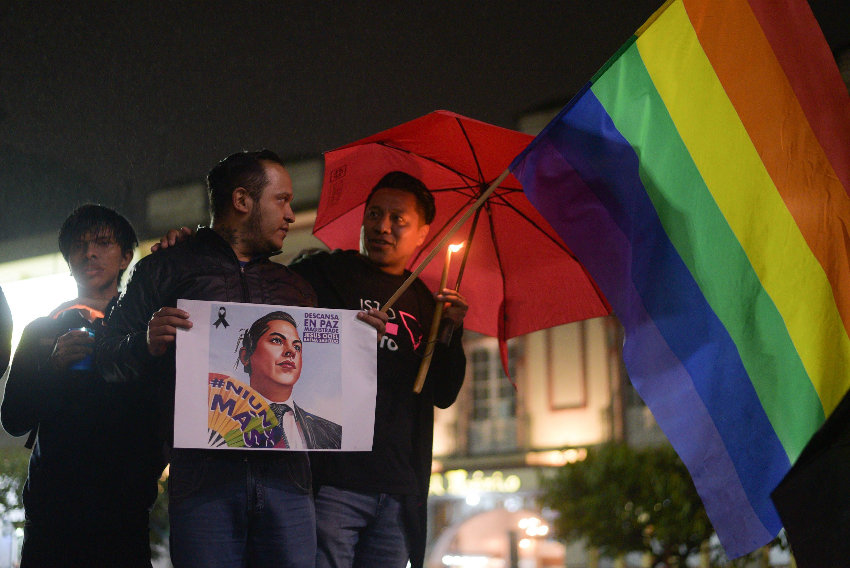 Vigil for Baena in Xalapa