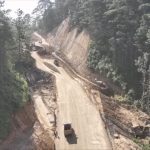 Puerto Escondido-Oaxaca highway collapse site