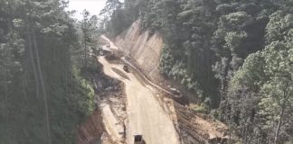 Puerto Escondido-Oaxaca highway collapse site