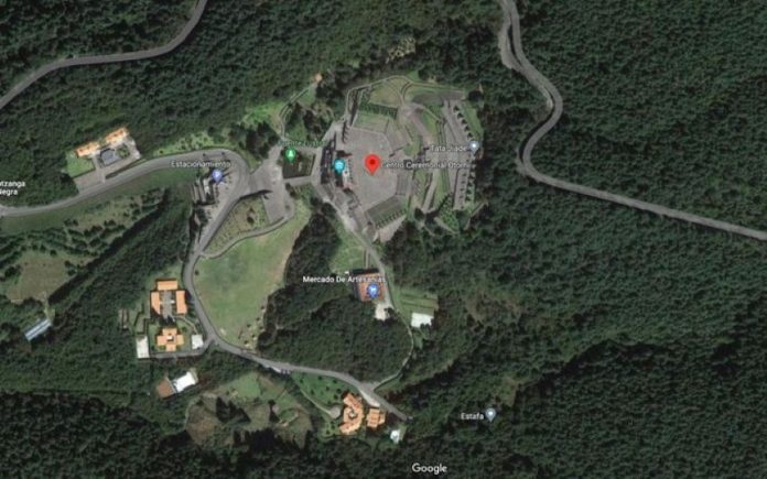 A google maps screenshot showing the location of the Otomí Ceremonial Center