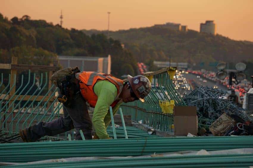 Construction worker in Mexico