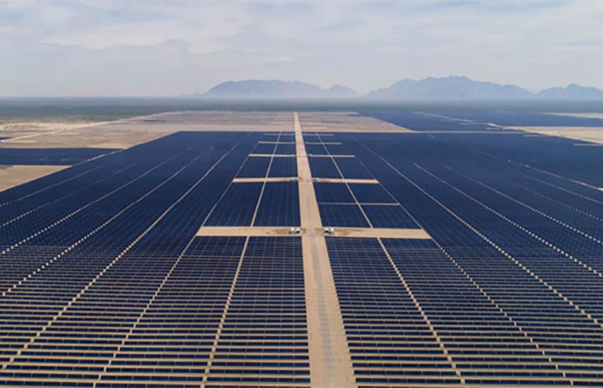 Solar power plant in Coahuila