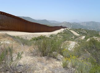Illegal Mexico-US border crossings hit three-year low after Biden’s executive order A stretch of the Mexico-US border wall in the desert