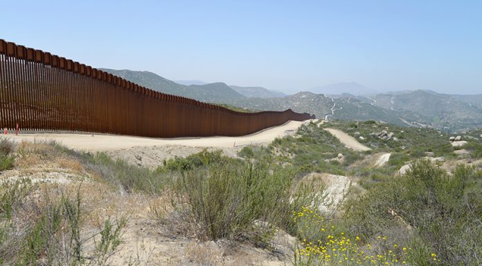 Illegal Mexico-US border crossings hit three-year low after Biden’s executive order A stretch of the Mexico-US border wall in the desert