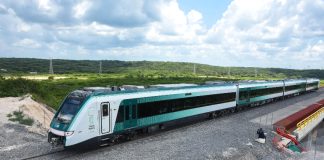 Maya Train tests in Campeche