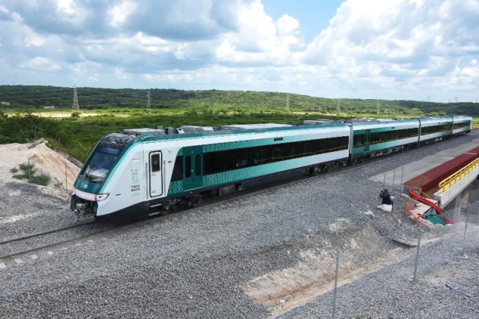 Maya Train tests in Campeche