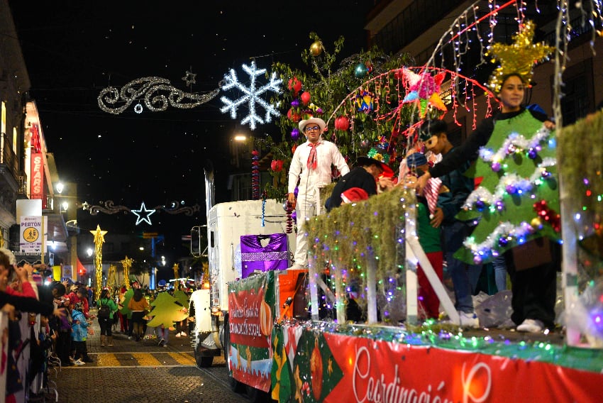 Christmas parade in Veracruz