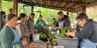 Farmers and chefs in Xochimilco