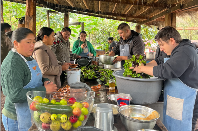 Farmers and chefs in Xochimilco