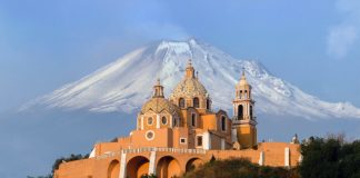 The Santiario de la Virgen de los Remedios, in Cholula, Puebla, one area in the MND Where to Live in Mexico 2024 Guide: Puebla, Morelos and Chiapas.