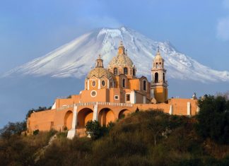 The Santiario de la Virgen de los Remedios, in Cholula, Puebla, one area in the MND Where to Live in Mexico 2024 Guide: Puebla, Morelos and Chiapas.