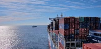 Manzanillo container ship