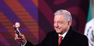 President López Obrador at a press conference