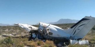 A small crashed plane