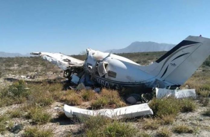 A small crashed plane