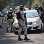 National Guard members at a checkpoint