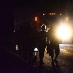 Migrants on a highway