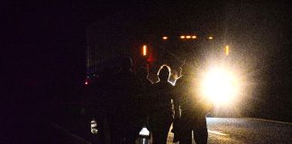 Migrants on a highway