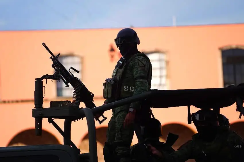 Military operation in Morelia, Michoacán