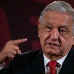President Andres Manuel López Obrador speaks and gestures