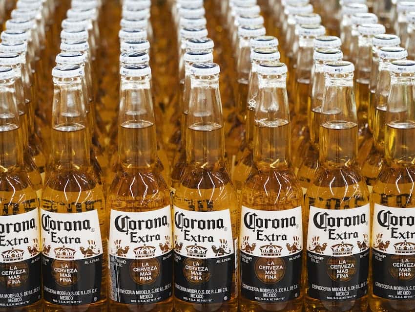 Corona beer bottles