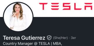Teresa Gutiérrez Smith X account page