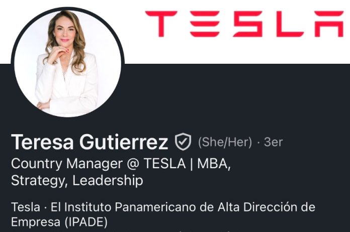Teresa Gutiérrez Smith X account page