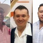 The faces of three political candidates