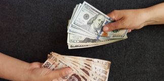 Pesos and dollars