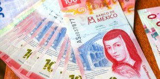 Mexican peso bills