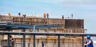 Maya Train construction work near Cancún
