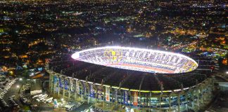 Aztec stadium in Mexico City