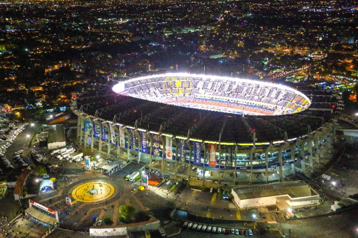 Aztec stadium in Mexico City